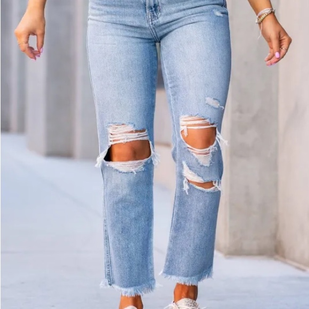 Flying Monkey Blue Straight Leg Jeans